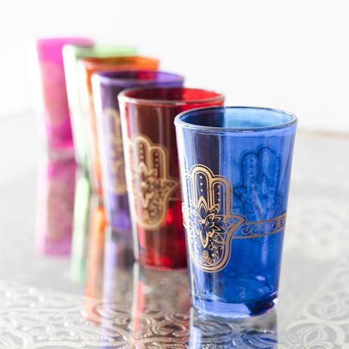 Genérico Juego de 6 Vasos marroquíes para el Té - artesanale