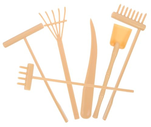 Didiseaon 6pezzi Rastrelli Zen Per Sabbia Strumenti Compatti e Leggeri Per Decorazioni Da Giardino Giapponese Accessori Artigianali Per Tavoli Tray Materiale Premium Liscio e Sicuro Per