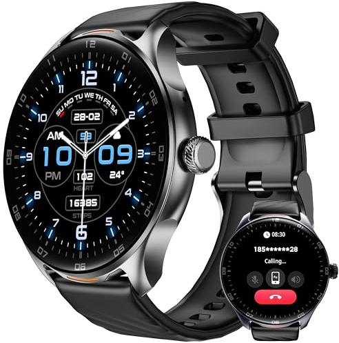 OUKITEL Smartwatch Uomo Donna, 1.39 Orologio Smartwatch con Effettua/Risposta Chiamate, 100+Modalità Sportive Impermeabile IP68, Smart Watch con Monitoraggio del Sonno/SpO2/Contapassi per IOS/Android