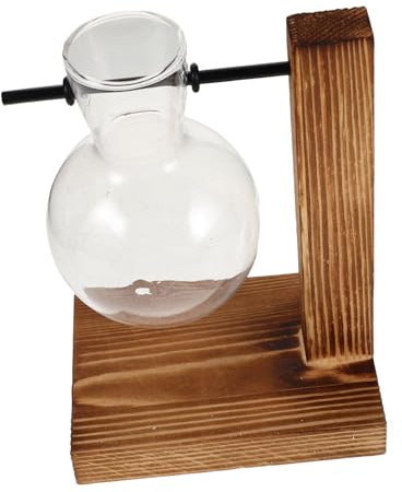 AKOOSY Hydroponiskt glas hydroponiskt vas, dekorativ vas matbord, terrarium glasbehållare