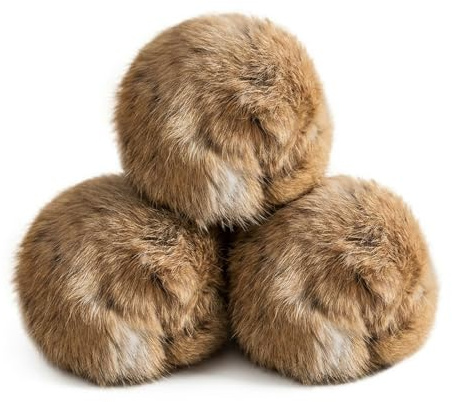 VELAJA Lot de 3 Balles en Plush pour Chat, Jouets pour Chats Remplis d'herbe à Chat, Balles Douces et Moelleuses en Matière Plush, Jouet d'Intérieur pour Chat pour Courir et Donner des Coups