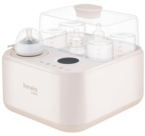 Lionelo Steamup Stérilisateur Biberon 3 en 1, Séchage et Chauffe-Biberon