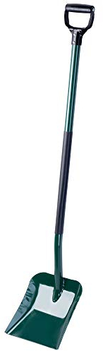 KADAX Schaufel aus Metall, Sandschaufel, Schippe mit ergonomischem Stiel, für Garten, BAU, zum Graben, Gartenwerkzeug, Grabschaufel mit stabilem Griff, Spaten (grün)