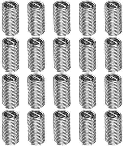 HARFINGTON 20pcs Wire Thread Inserts M10 x 1.5 3D 304 Stainless Steel Helical Coiled Wire Threaded Sleeve