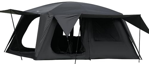 Vidalido 4-6 Person Camping Tent with 3 Door 2 Room Large Family Cabin Tents, Double Layer Waterproof Portable Glamping Tent, Big Tents for Outdoor Camping Hiking and Backpacking