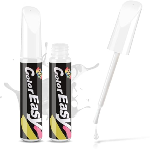 Penna Ritocco Carrozzeria Bianco, 2pcs Pennarello Copri Graffi Auto, 24ml Ritocco Vernice, Ripara Carrozzeria, Rimuovi Graffi, Penna per Riparazione Auto Bianca