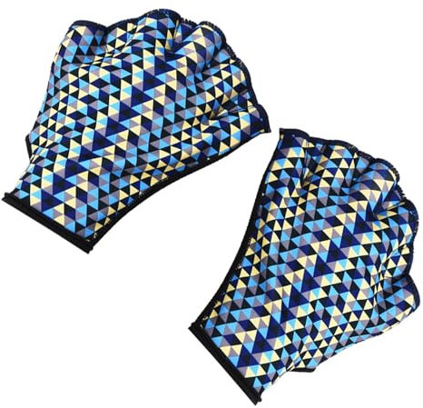 Wezalget Schwimmhandschuhe für Herren,Schwimmhandschuhe,Aqua-Handschuhe - Schwimmhandschuhe, Schwimmtrainingshandschuhe, Schwimmhandschuhe mit Schwimmhäuten, Fingerlose Wasserhandschuhe