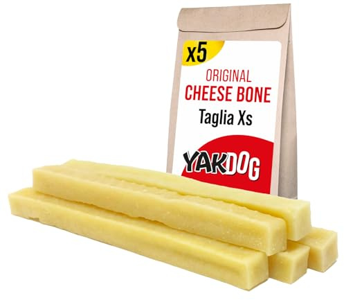 YAKDOG - Bâtonnets Fromage pour Chien - Friandises à Mâcher Longue Durée - 100% Naturel - Traditionnelle Himalaya - Fabriqué en Belgique - Taille XS