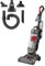 Morphy Richards MRXUPRIGHTFLEX PowerLite Stretch Upright Vacuum Cleaner, 4L, Lightweight, Multi-Cyclonic, Variable Height, LED Headlight, Crevice, Upholstery, Pet Turbo Tool, 9m Cord, Grey/Red,711000