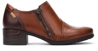 Pikolinos Malaga Zapatos Tacón Mujer | en Cuero | Cierre con Cremallera | Tacón Medio | Talla EU 35-42 en Color Marrón