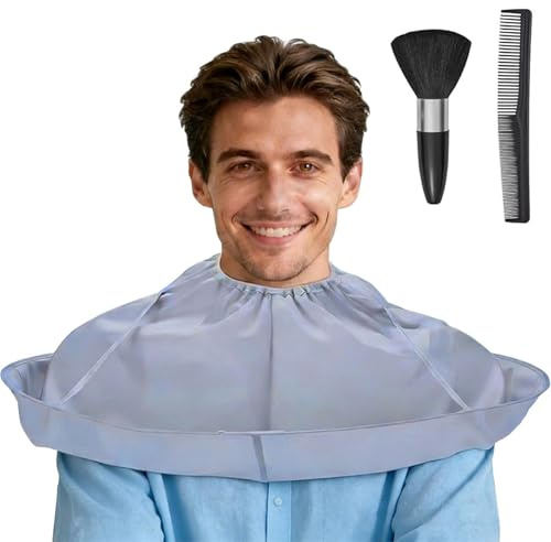 Touosy Mantella Parrucchiere, Mantella Barbiere Include Pettine e Spazzola Mantellina Parrucchiere Lmpermeabile Mantellina Barbiere Pieghevole per Salone di Taglio e Styling a Domicilio