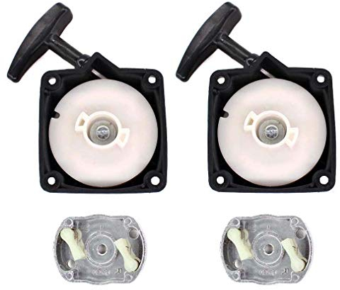AISEN 2X Seilzugstarter Starter mit Mitnehmerplatte für Motorsense Rotfuchs Tarus Fuxtec Timbertech BC52, BC520