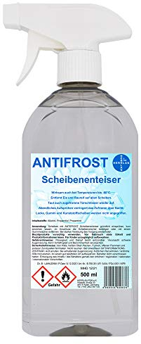 Scheibenenteiser bis -60°C ANTIFROST 500 ml in der Sprühflasche I Entfroster I Enteiser I Herrlan-Qualität I Made in Germany