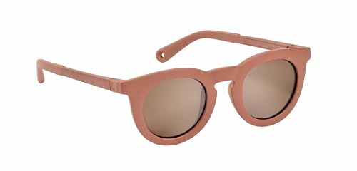 BÉABA, Occhiali Da Sole Per Bambini 4-6 Anni, Protezione 100% UV - CAT 3, Protezione Laterale, Comfort Ottimale, Aste Regolabili A 360°, Adattabili Alla Vista, Collezione Retro, Sunshine Terracotta