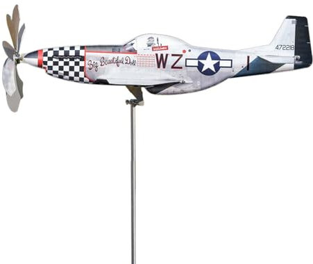 Veleta de Metal para Jardín Al Aire Libre - Molino de Viento para Decoración de Césped y Patio 35x18x9cm