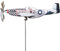 Veleta De Avión - Veleta De Viento para Jardin Al Aire Libre | Veleta De Avión De Metal | Molino De Viento para Decoración De Césped Patio Y Jardín 35x18x9cm