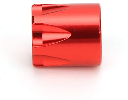 RC M4 Hjulmutter RC Bil Hjul Fälg Center Adapter Hjul Fälg Center Lock 4st Hjul Fälg Center M4 Mutter Hjul Fälg Center Nav Passar för TRX4, Axial SCX10 90046 D90 (Röd)