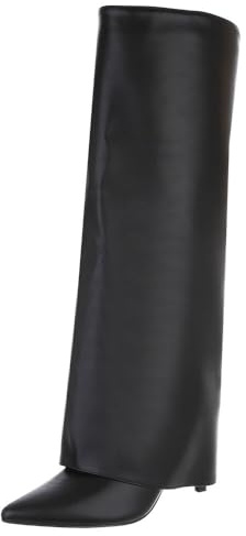 Ital Design Damenschuhe Stiefel High-Heel Stiefel, LA3106-, Kunstleder, Schwarz, Gr. 38