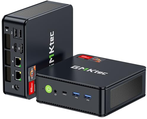 GMKtec M5 Ultra Gaming minidator Ryzen 7 7730U (uppgraderad 7430U/5825U), 16 GB RAM 1 TB SSD Dual NIC LAN 2.5 GbE stationära datorer, trippel 4K-skärm, WiFi 6E, USB-C, BT 5.2, DP, HDMI 2.0