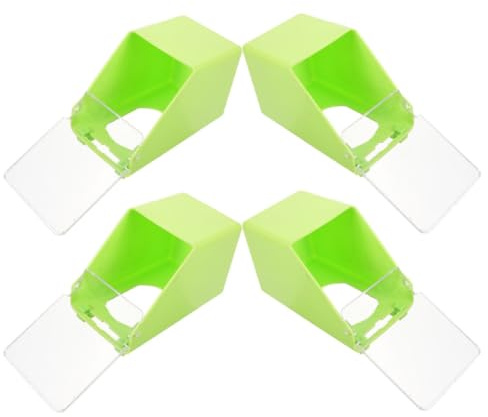 Levemolo Comedero Colgante para Jaula 4Pcs ABS comedero y Bebedero Multifuncional Capacidad Grande para Loros en jaulas