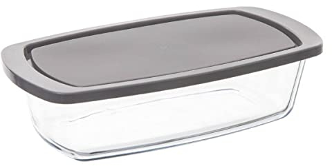 Plat à Cake En Verre Avec Couvercle - 27 X 14 Cm