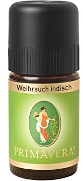 PRIMAVERA Ätherisches Öl Weihrauch indisch 6 x 5 ml - Aromaöl, Duftöl, Aromatherapie - reinigend, ausgleichend - vegan