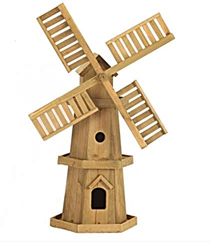 Garden Mile Moulin à vent extra large pour décorations de jardin en bois robuste pour décoration de jardin, décoration en bois pour décoration de jardin, décoration en bois pour décoration de cour