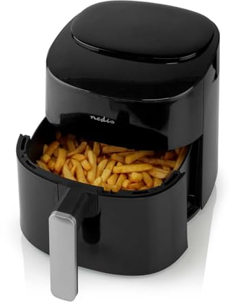 Heißluft Friteuse - 4,2 l - Timer: 240 min - Anzahl voreingestellter Programme: 8 - Digital - Schwarz