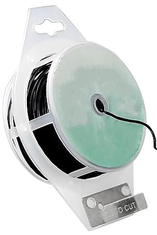 MAOQYE Bridas de alambre de jardín negras de 100 m, alambre de jardín recubierto de plástico con cortador, lazos suaves de soporte para plantas trepadoras