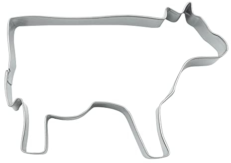 BekkiB - Ausstechform Kuh - ca. 8 cm, Ausstecher aus Edelstahl, spülmaschinengeeignet - 880731