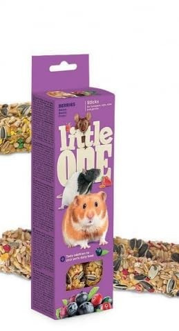 Little One Stick | Snack per Roditori | Conigli | Cincillà | Degus | Porcellini | Confezione 6 x 2 x 60 gr (Baye)
