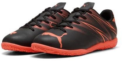 PUMA ATTACANTO IT JR - Scarpe da Calcio Unisex, PUMA Black-Glowing Red,