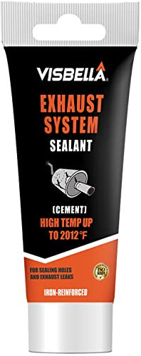 Visbella 75g Auspuffreparaturpaste Auspuff Dichtmasse Hitzebeständig Auspuff Paste Hohe Gasdichtigkeit Auspuff Montagepaste Abgasanlage Reparaturset für Autoschalldämpfer, Endrohre, Katalysatoren