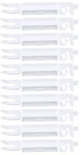 SG Store 10 pièces clips de fixation décoratifs pour panneau de pare-brise avant automobile kit de réparation en plastique clip 812388 Compatible avec Citroën C2 Blanc