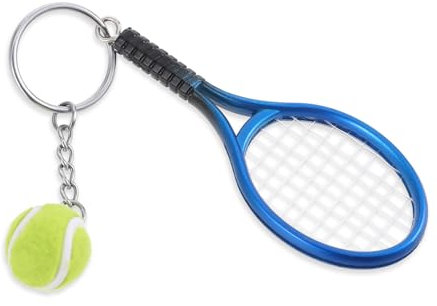 Xthrotsenk Tennis Schlüsselanhänger Tennis Mini Tennisschläger, Ttennis Anhänger, Metall Tenniss Schläger Schlüsselring, Sport Schlüsselanhänger für Tennisliebhaber