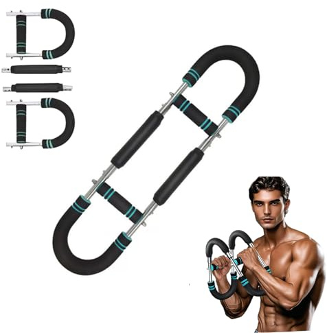 Twister Arm Trainer, Arm Exercise Equipment, U Shape Twister Arm Exerciser, Adjustable Chest Expander, Strength Training Wrist & Forearm Strengtheners Shape The Perfect Body for Men
