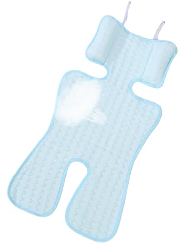 Almohadilla de refrigeración para cochecito, cojín de refrigeración para asiento de coche de 27.56 pulgadas para bebés, tapete frío transpirable para cochecito, silla alta, uso en guardería, ideal