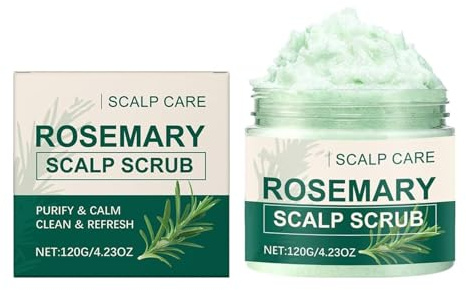 El champú exfoliante para el cuero cabelludo con romero elimina la caspa y la acumulación, limpia profundamente y exfolia nutritivamente, alivia la picazón del cuero cabelludo (1pc)