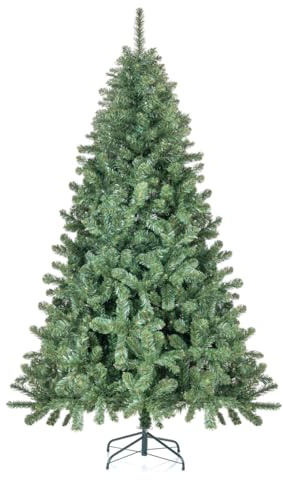 Nataland Albero di Natale Artificiale Verde Modello Cornor Altezza 240 Cm, Abete Super Folto con Effetto Realistico e Rami Con Aghi Anticaduta