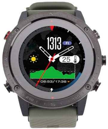 RASTKY Orologio Subacqueo Intelligente Rotondo con Display da 1,3 per attività di Fitness e Corsa All'aperto, Batteria a Lunga Durata, Adatto per Uomini e Donne