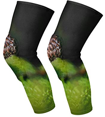 FANTAZIO Kniebandage für Knieschmerzen, frisch, seltsame Form Pilz zur Schmerzlinderung/Verletzungen, Lauf-/Gelenkschmerzen