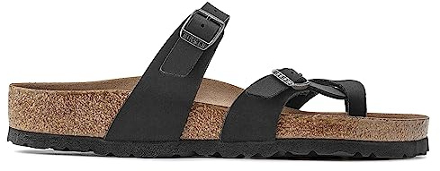 BIRKENSTOCK Mayari Veg, Earthy Vegan Black, 7.5 UK