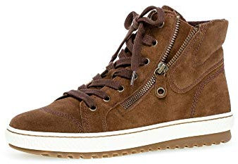 Gabor Damen Schnürstiefeletten, Frauen Schnürboots,Wechselfußbett,uebergangsstiefel,schnürboots,Winterstiefeletten,warm,Whisky,37 EU / 4 UK