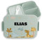 Kinder Bento Box Midi Lunchbox für Mepal Bentobox - Dino - Brotdose Dinosaurier I Jausenbox Dinos I Vesperbox Dinomotive I Dinosaurus - 900 ml - Sage Grün - brotbüchse kindergarten