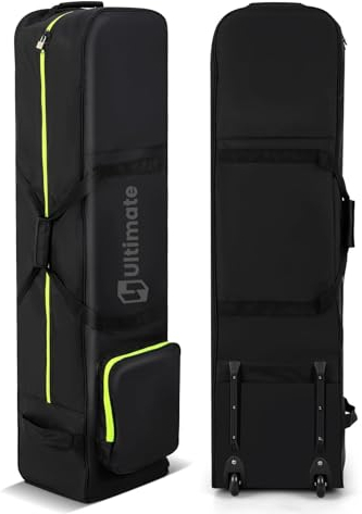 COSTWAY Golf Reisetasche mit Rädern, Golfbag faltbar für Fluglinien mit Schlüssel & Aufbewahrungstasche, Golftasche Golfschlägertasche für Reisen und Flüge, 31,5 x 25,5 x 128cm