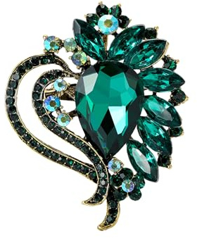 Spille vintage a forma di cuore in zirconia cubica per donna e uomo spille con strass per bavero spille per abito, cappello, borsa, cravatta, accessori eleganti spilla promessa amore matrimonio