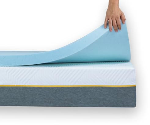 Ferlex Surmatelas viscoélastique 5 cm | 160 x 190 cm | Particules de Gel | Surmatelas | Surmatelas | Surmatelas et canapé