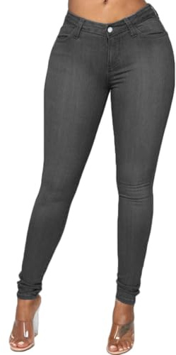DURINM Vaqueros Elásticos Mujer Skinny Slim Jeans Elasticos Leggins con Bolsillos Elastica Cintura Alta Deportivos Push up Nina Comodos Jeggins Pants