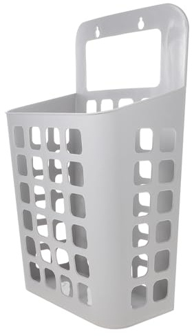 TOGEVAL Cesta Organizador Práctico Hogar de Ropa Sucia de Plástico Plegable y Desmontable Rosa para Dormitorio y Cuarto de Lavado
