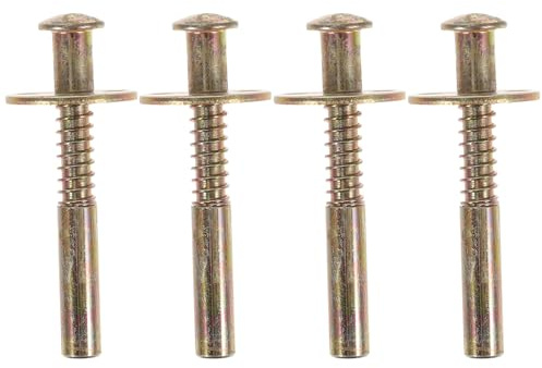 HOMSFOU Loquets à Piston à Ressort 4 Pièces pour Lit Nourrisson Accessoires de Sécurité Pratiques pour Berceau et Lit Évolutif